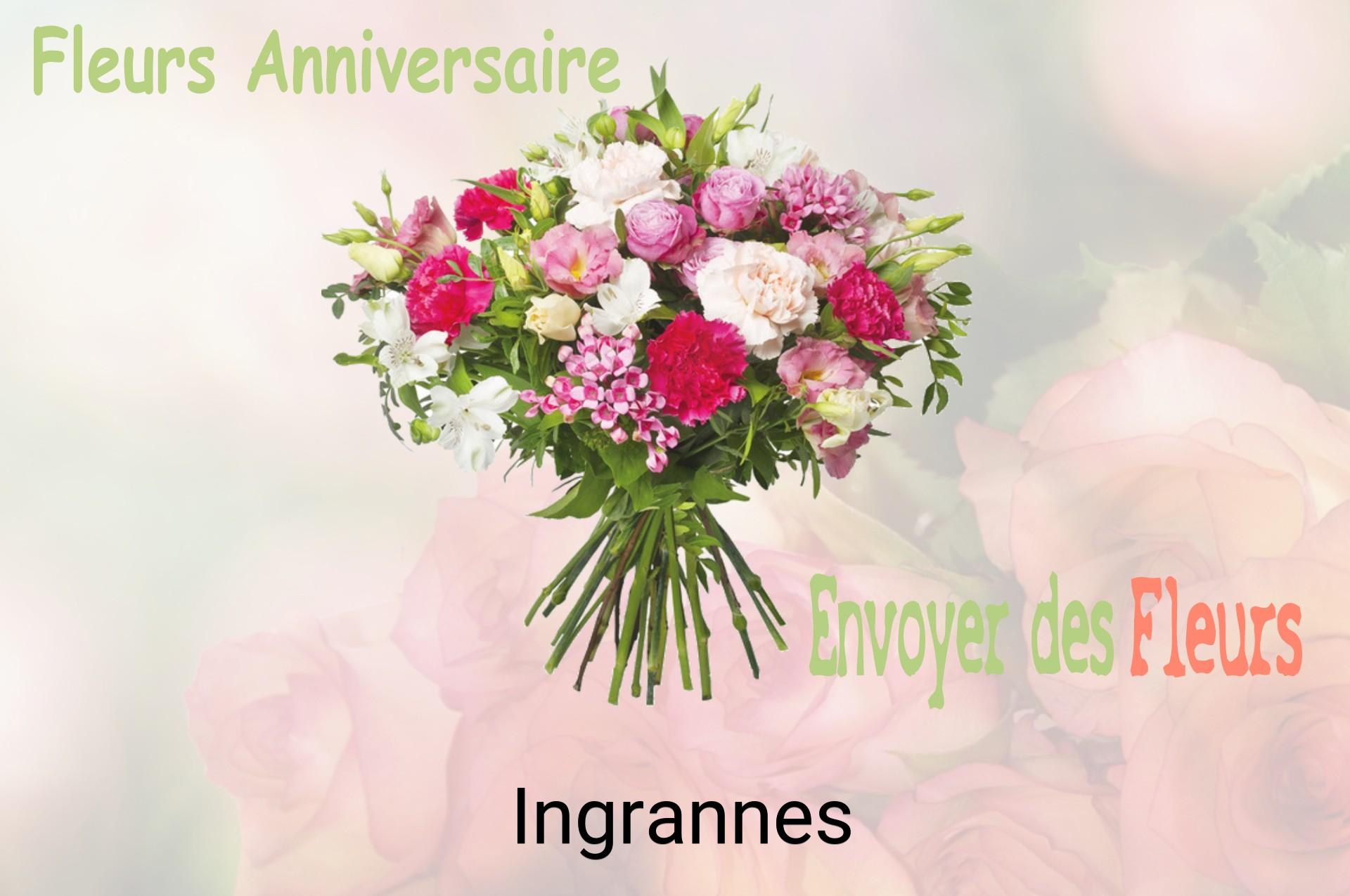 Bouquet de fleurs d’anniversaire livré à Ingrannes
