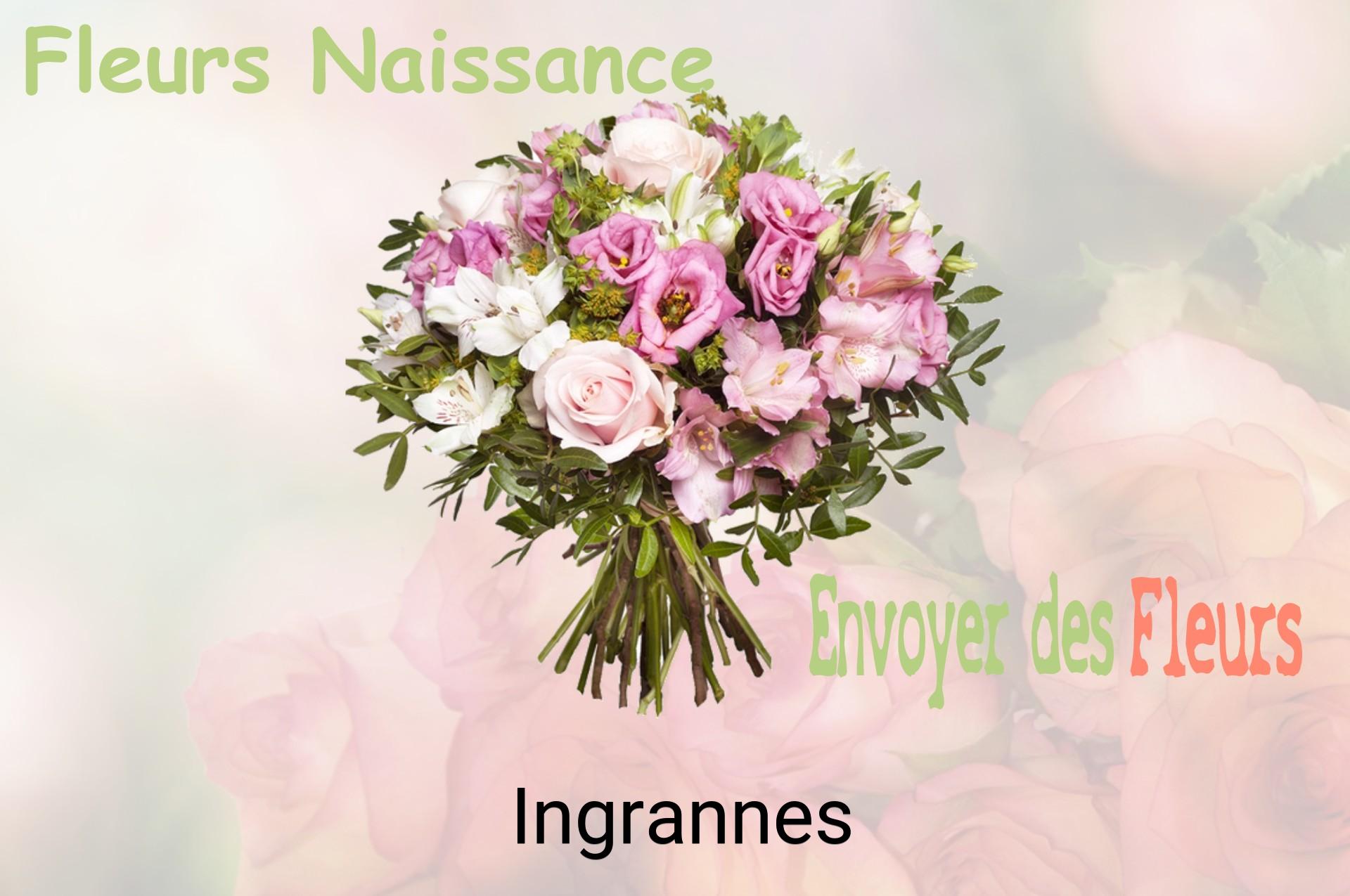 Bouquet de fleurs de naissance livré à Ingrannes